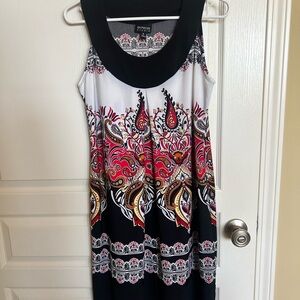 Enfocus Studio Women's Paisley Print Midi Dress - Black, Red, White